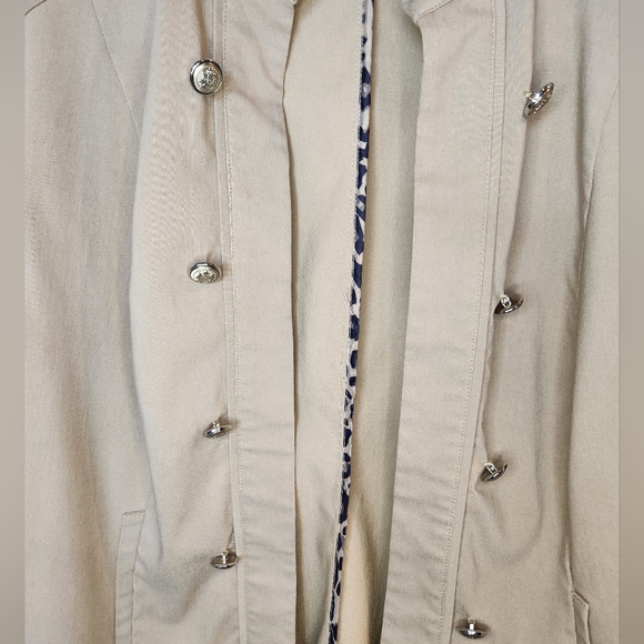 DRESSBARN Size 2X military style jacket. Open front, decorative buttons, - Picture 4 of 9